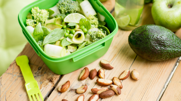 Healthy salad on the table