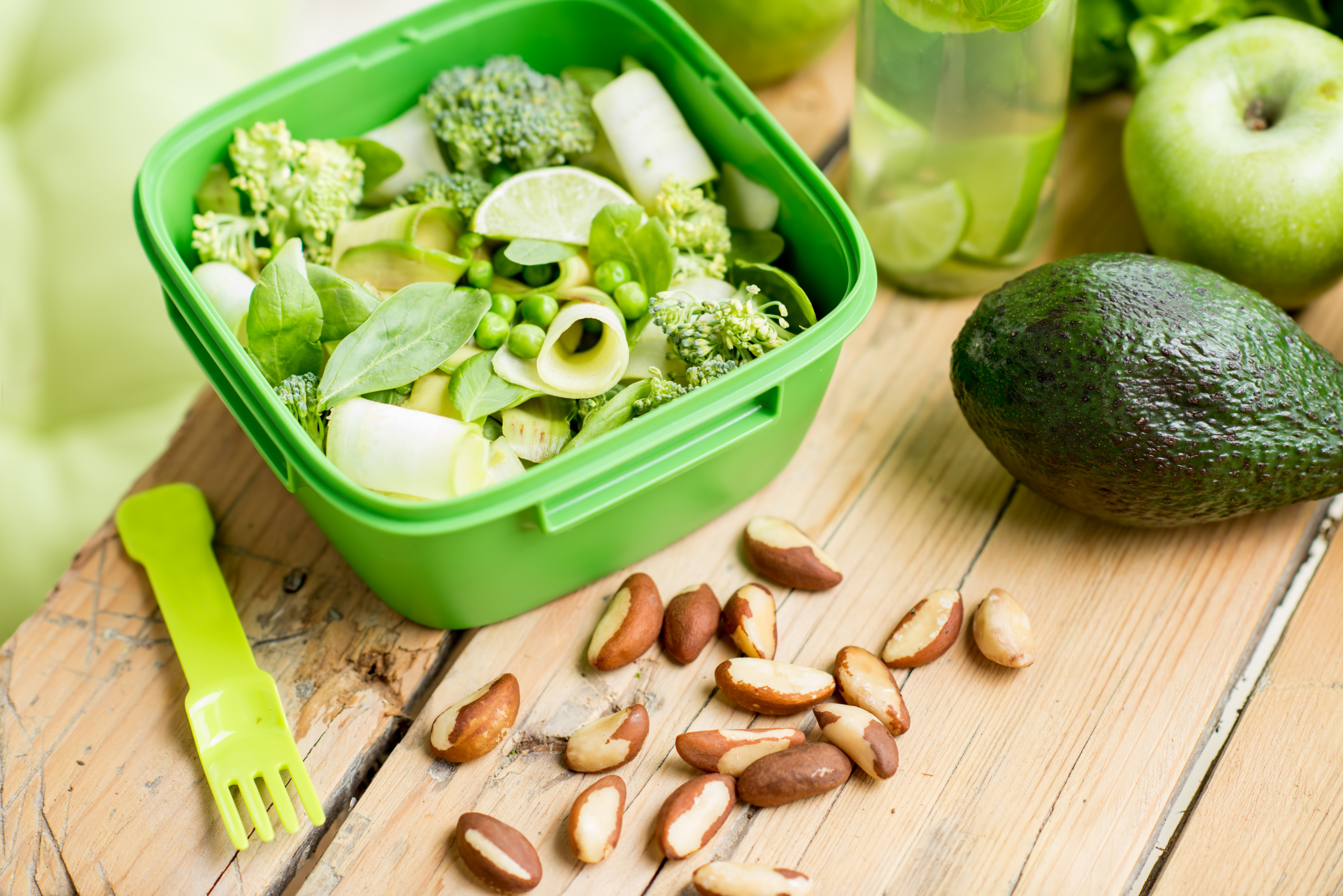 Healthy salad on the table