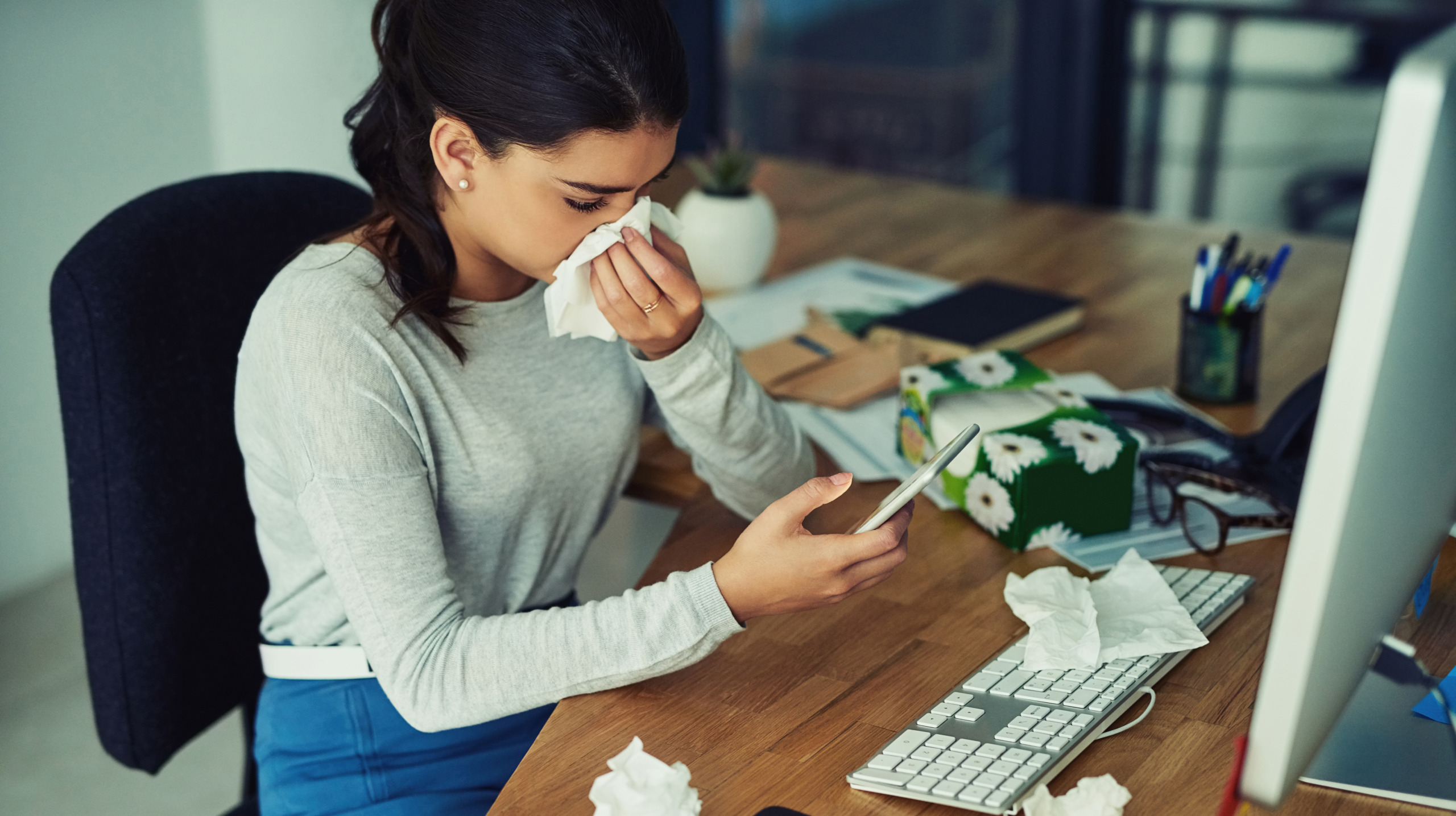 Finding her GP’s number in her contacts list
