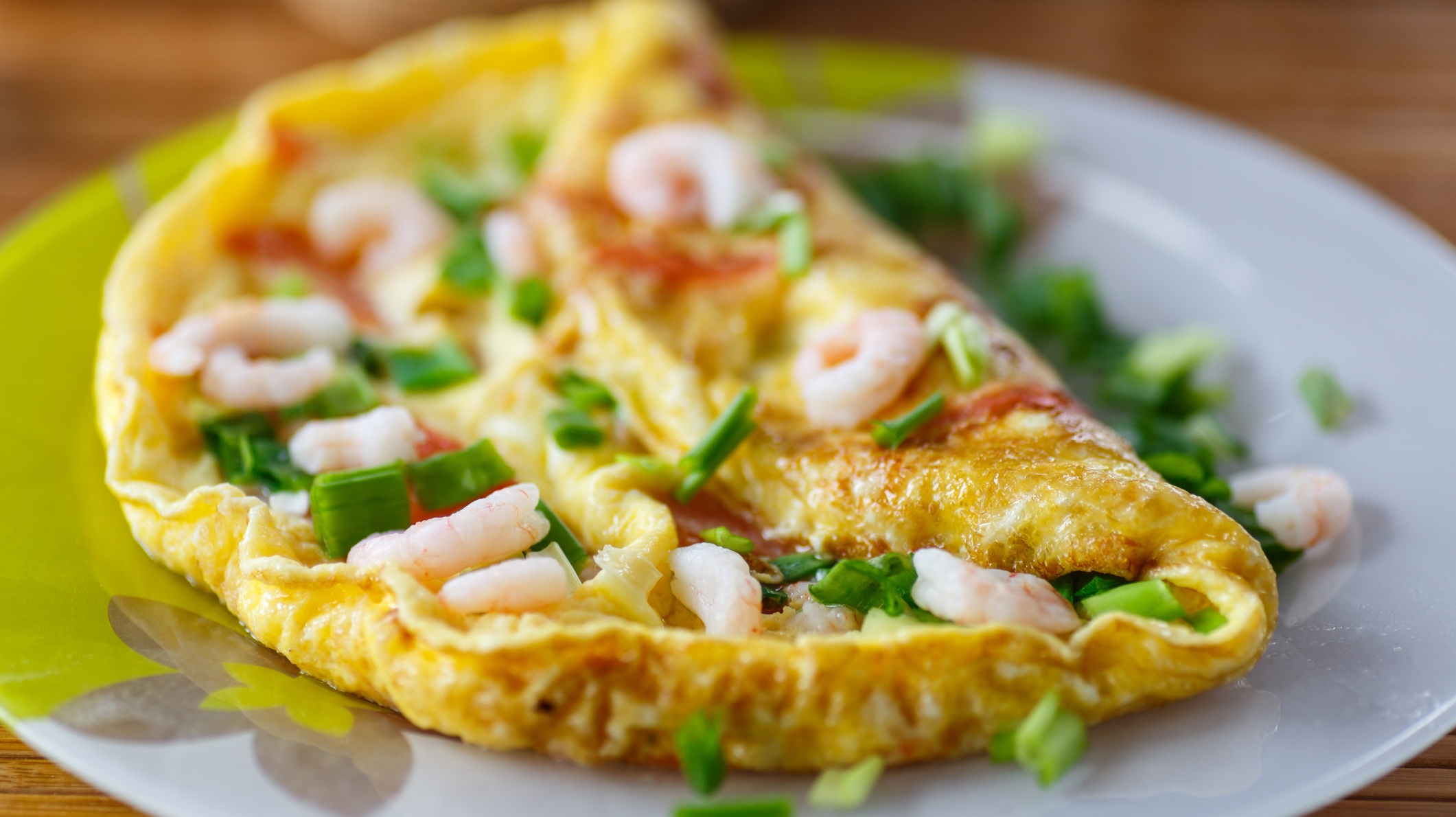 scrambled eggs with shrimp