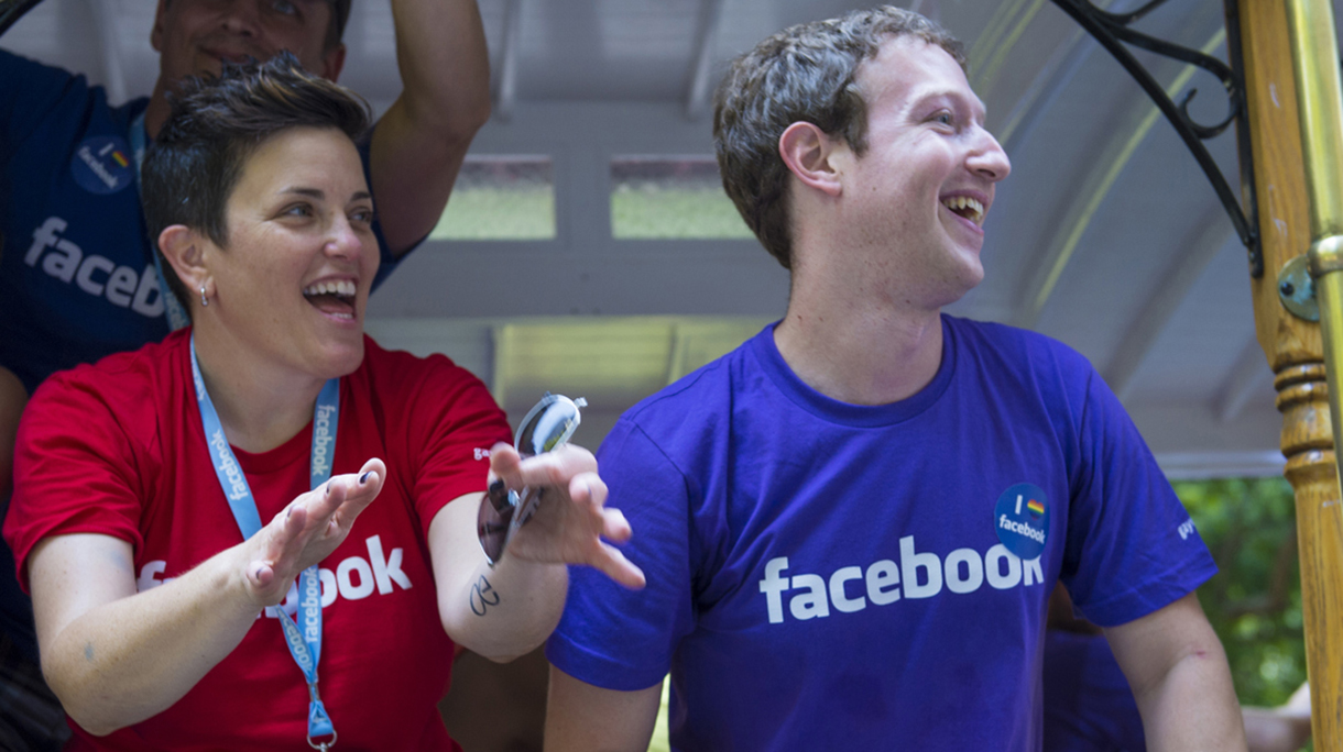 Mark Zuckerberg at gay pride in San Francisco