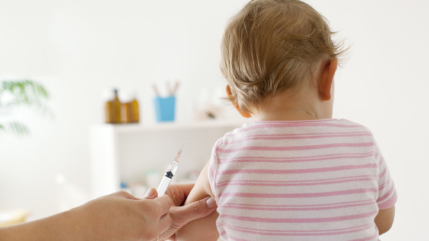 Baby Girl Patient Receiving Vaccine at doctor’s office