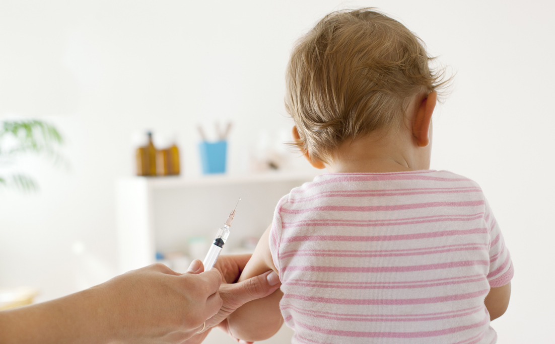 Baby Girl Patient Receiving Vaccine at doctor’s office