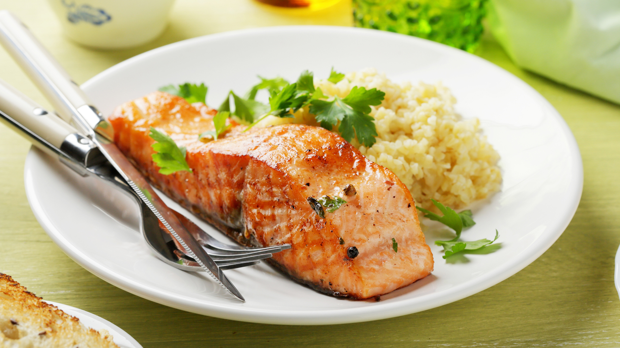 roasted steak salmon