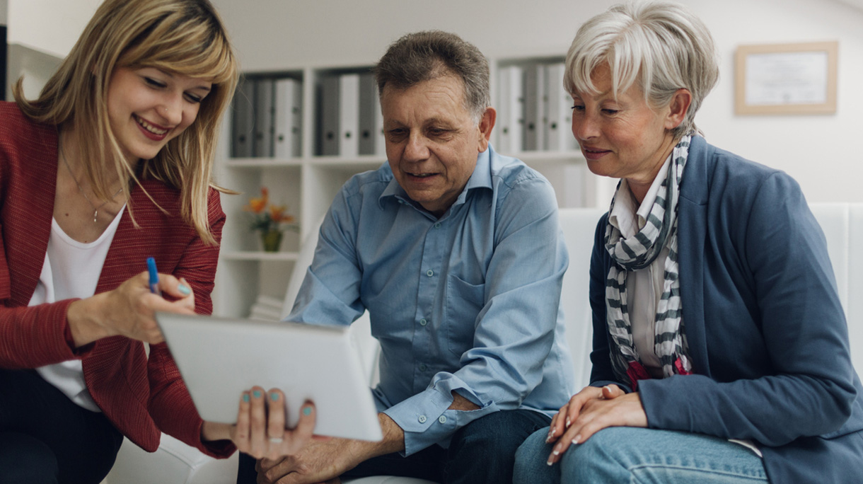 Senior Couple Meeting with Financial Advisor