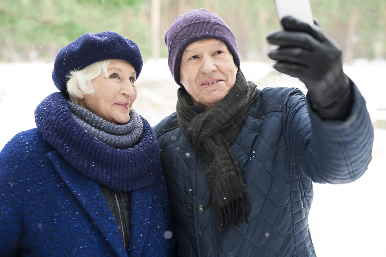 Senior Couple Taking Photo