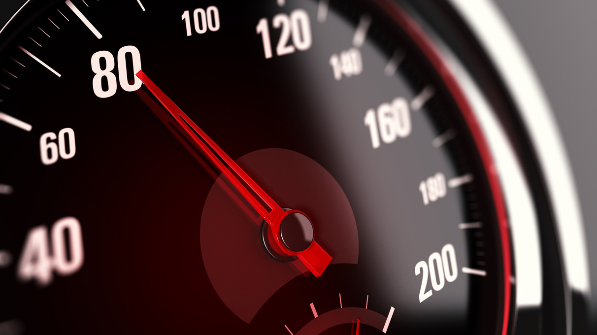 Speedometer, Speed Limit at 80 km per hour