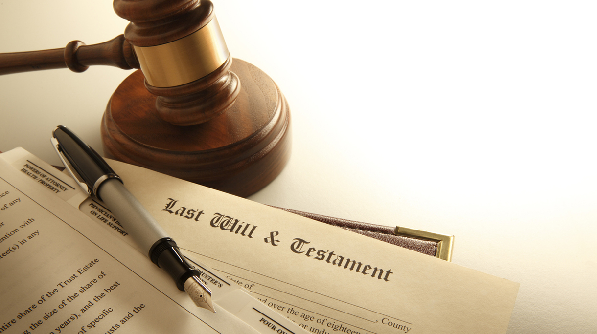 Gavel And A Last Will And Testament