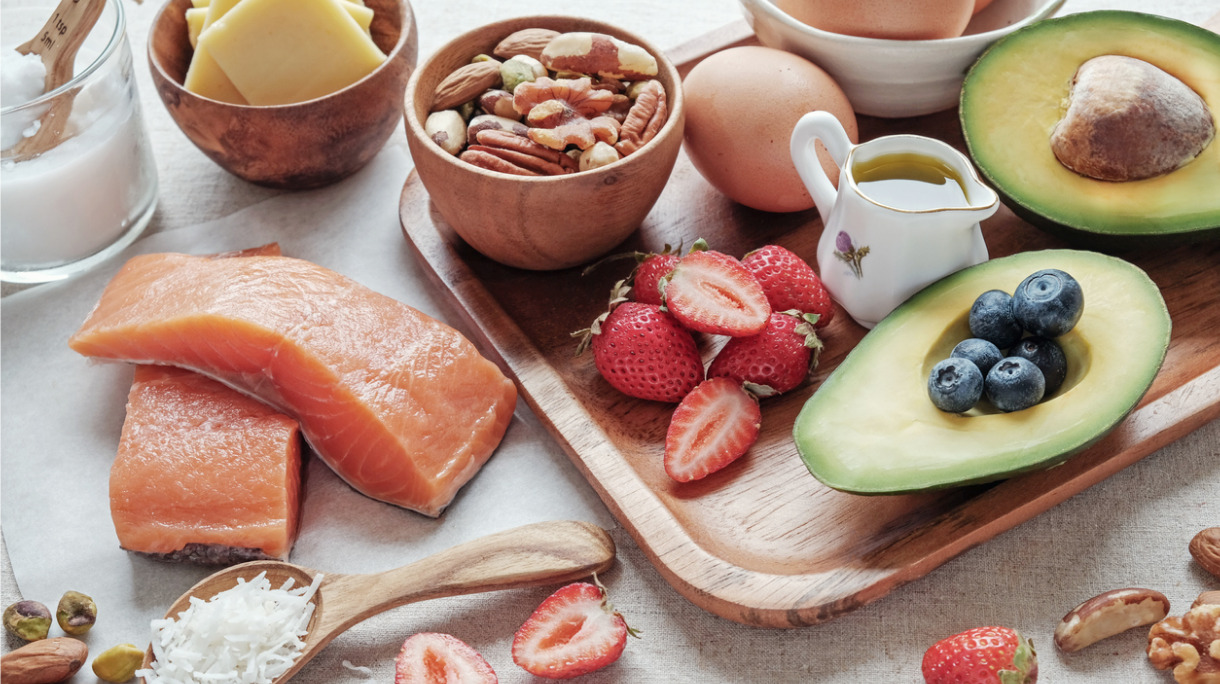 keto-ketogenic-diet-low-carb-high-good-fat-healthy-food-picture-id915075870
