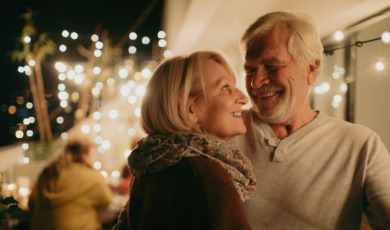 Portrait of a senior couple in love