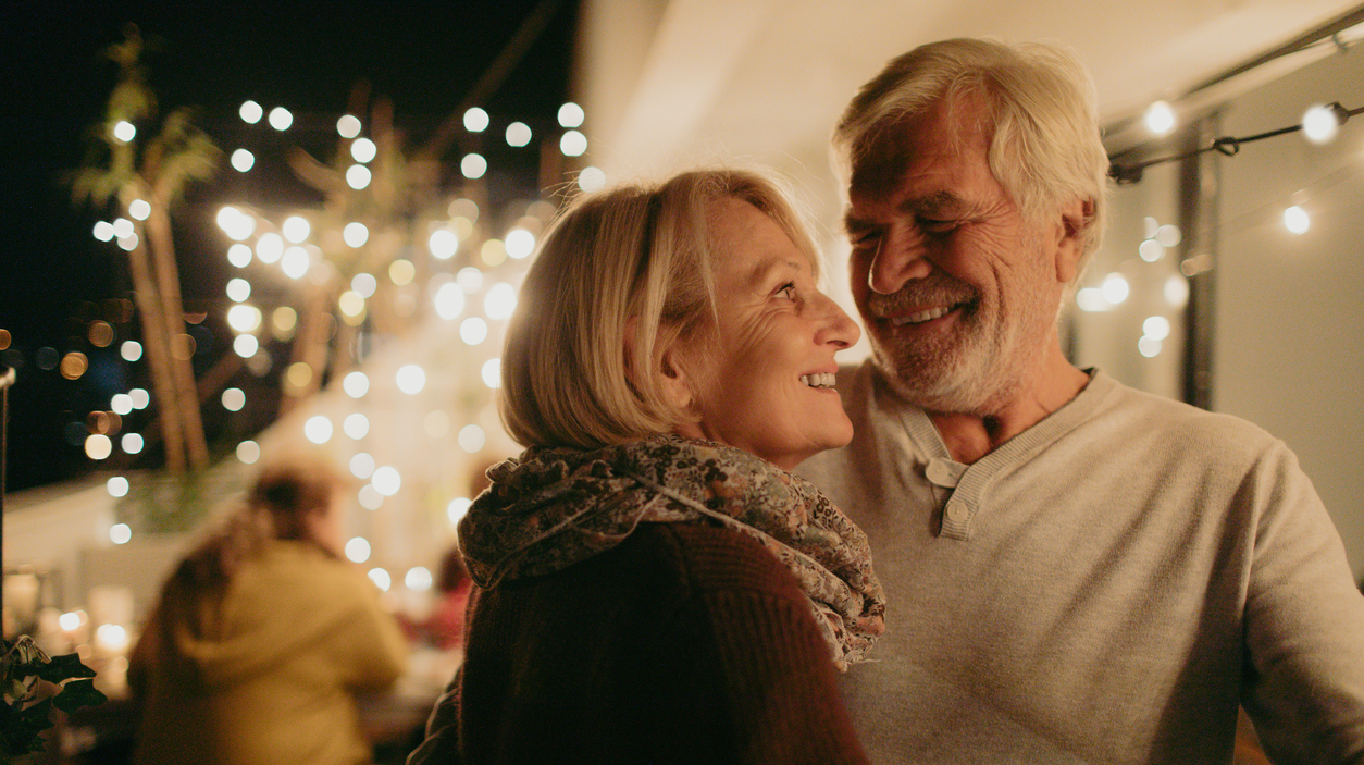 Portrait of a senior couple in love