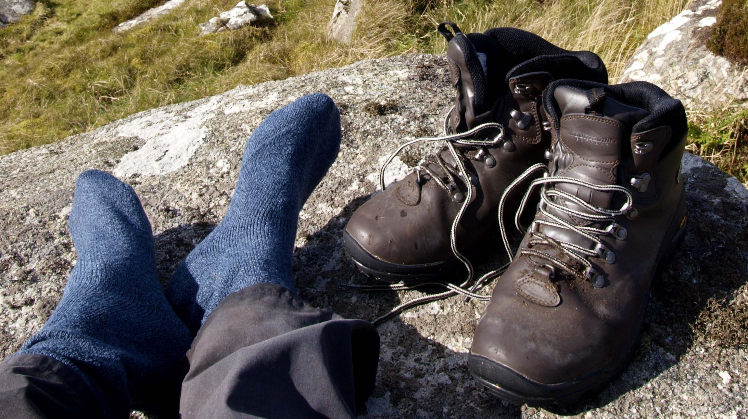 Walker resting, UK