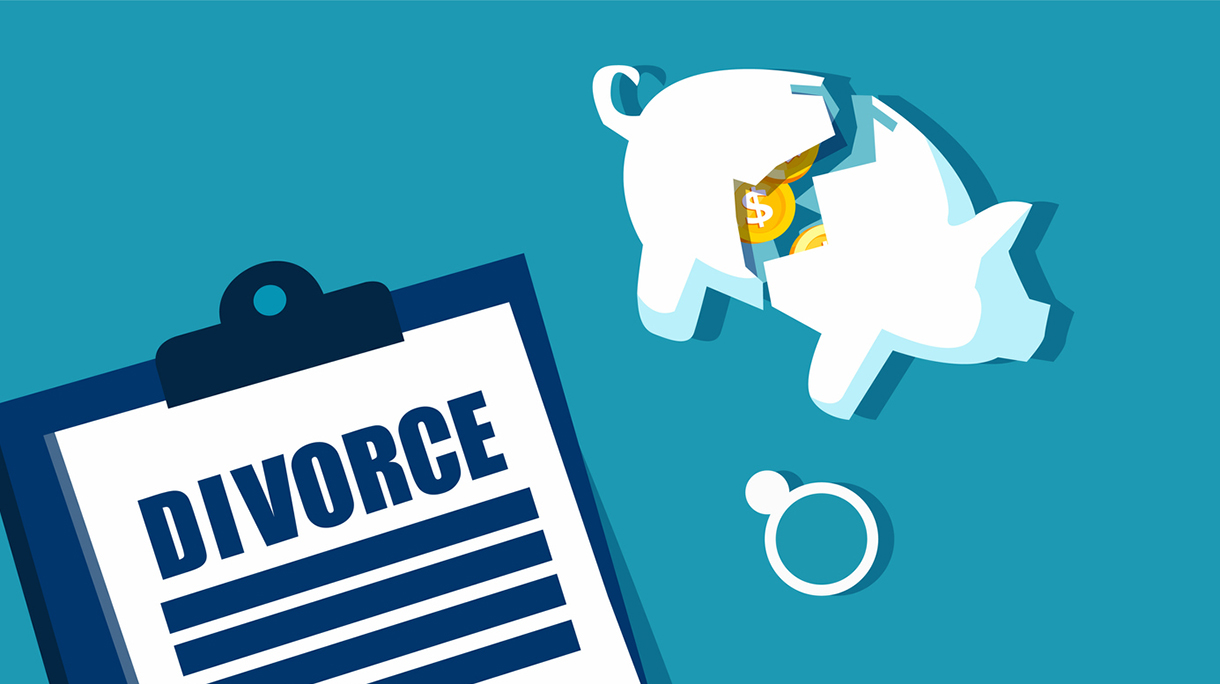 Divorce and property divison concept.
