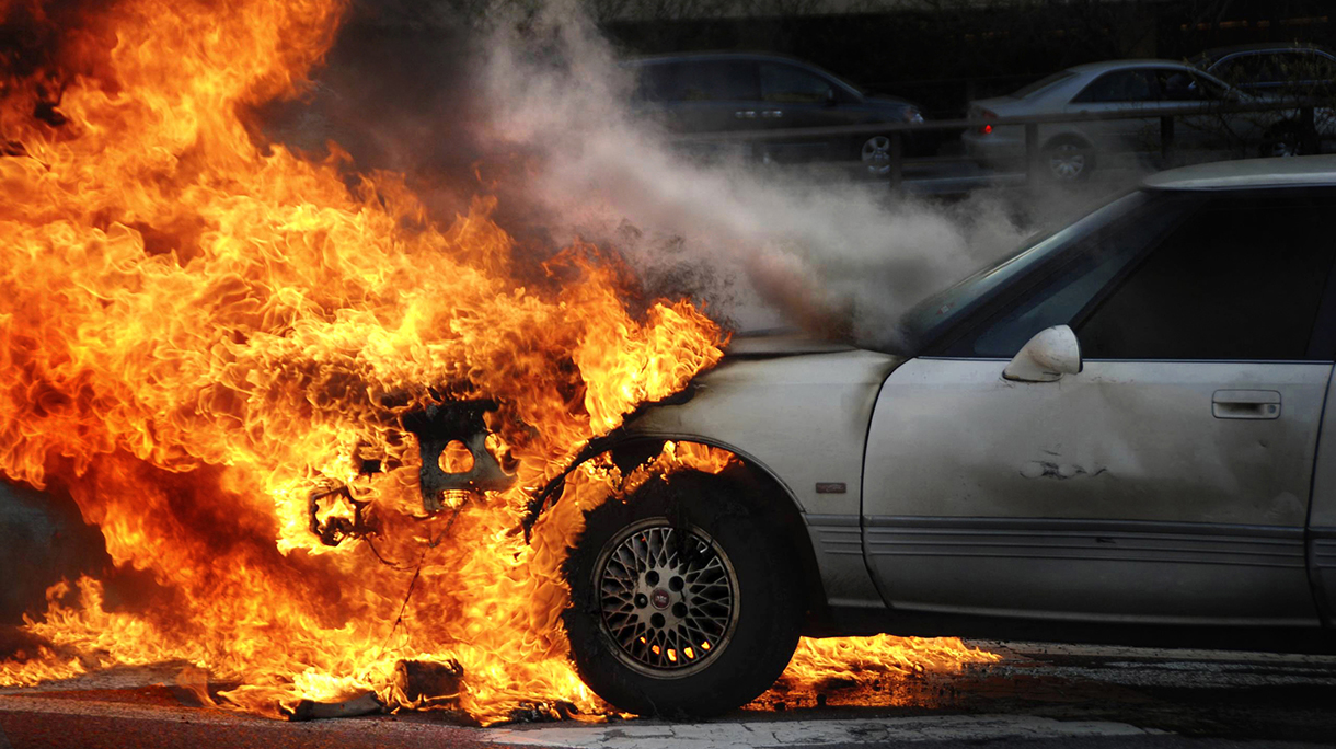 Burning Car