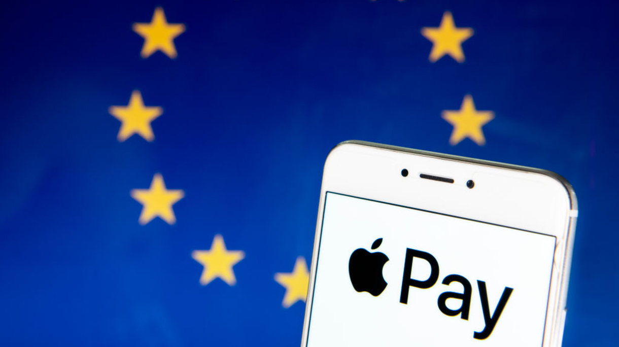 In this photo illustration the mobile payment and digital