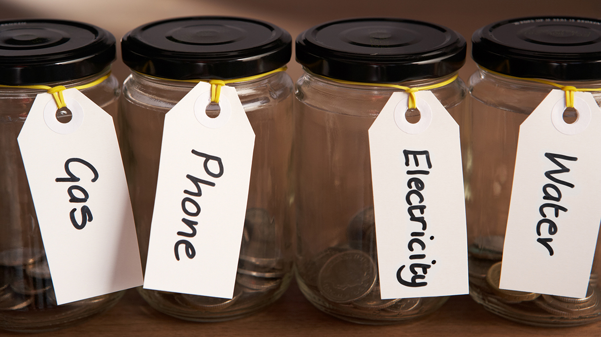 Coins in a jam jar