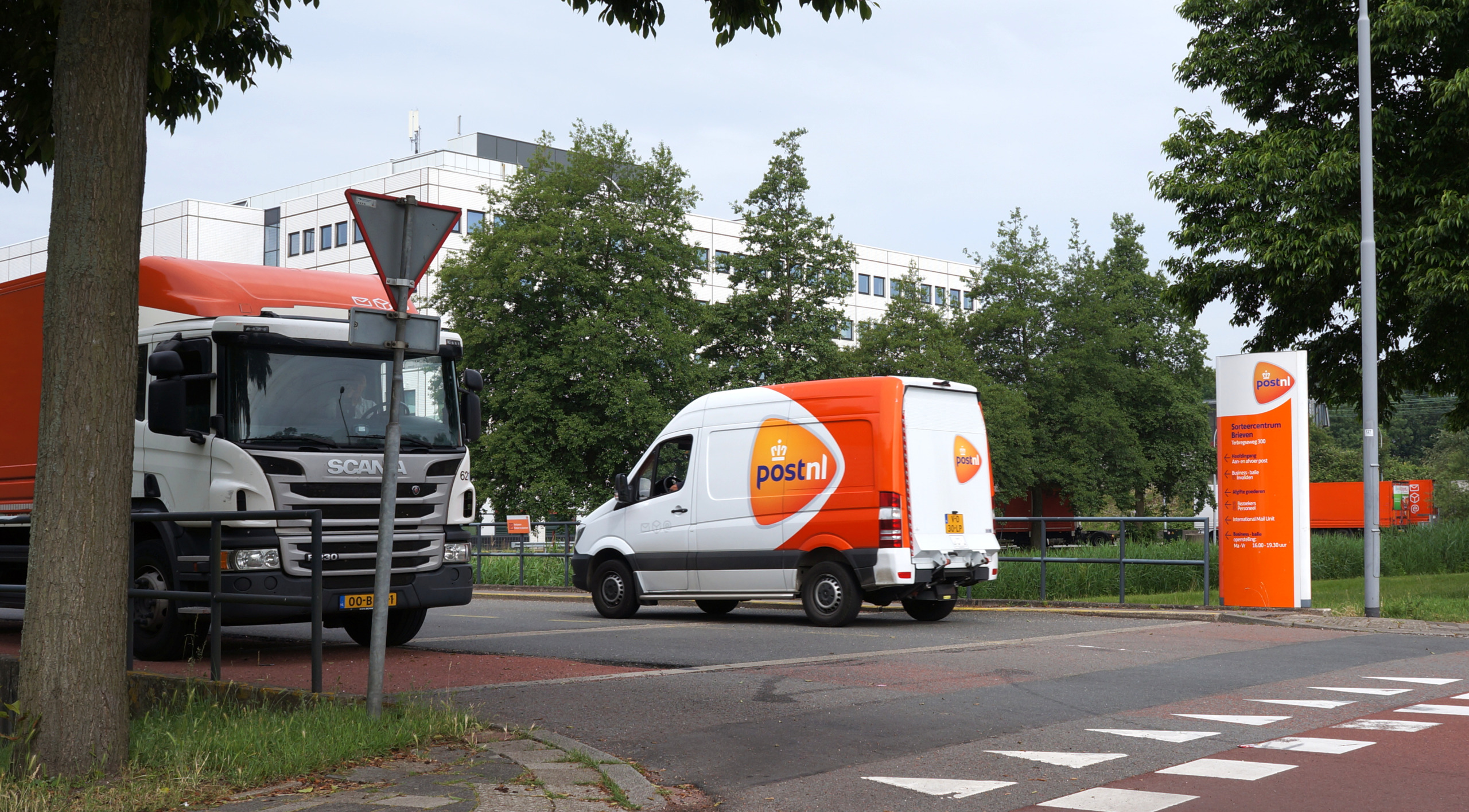 PostNL distribution center in the Netherlands
