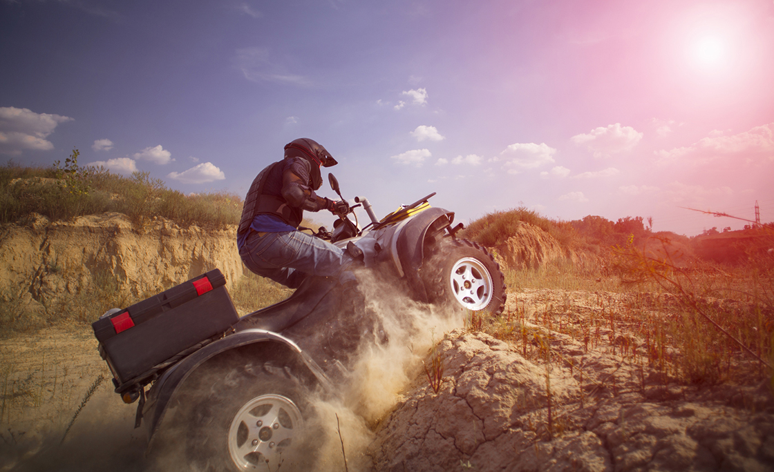ATV Rider in the action.