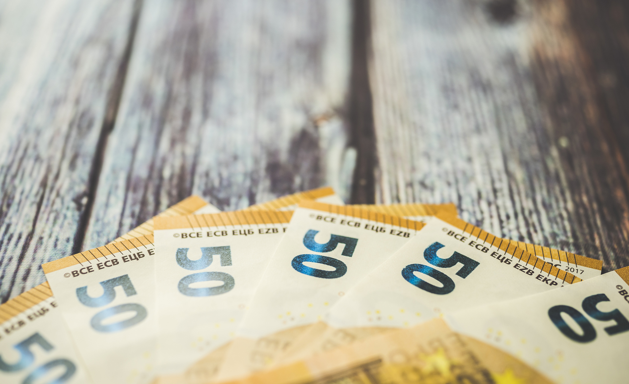 Euro paper money
