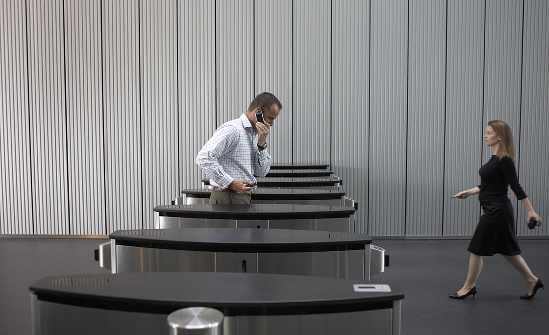 England – London – Ernst & Young swipe barrier