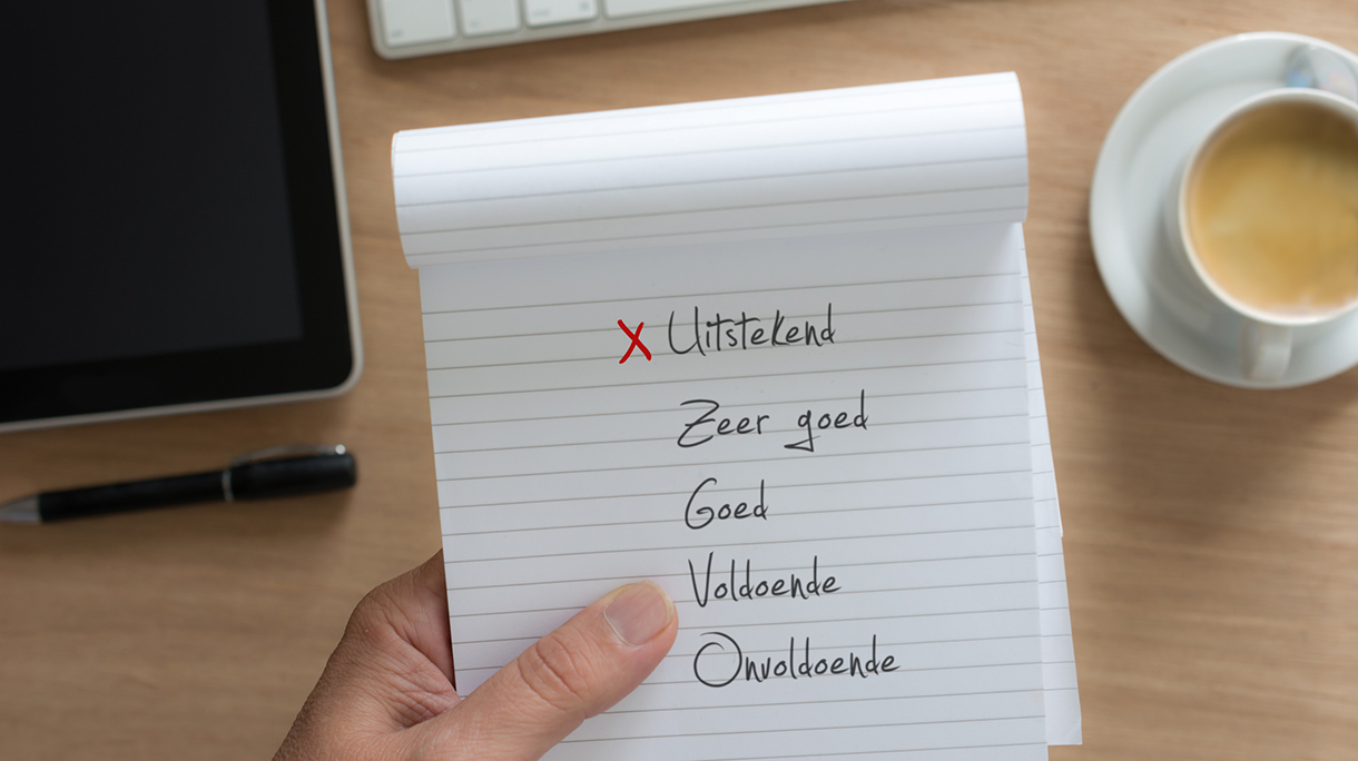 Dutch Questionnaire Excellent on notepad