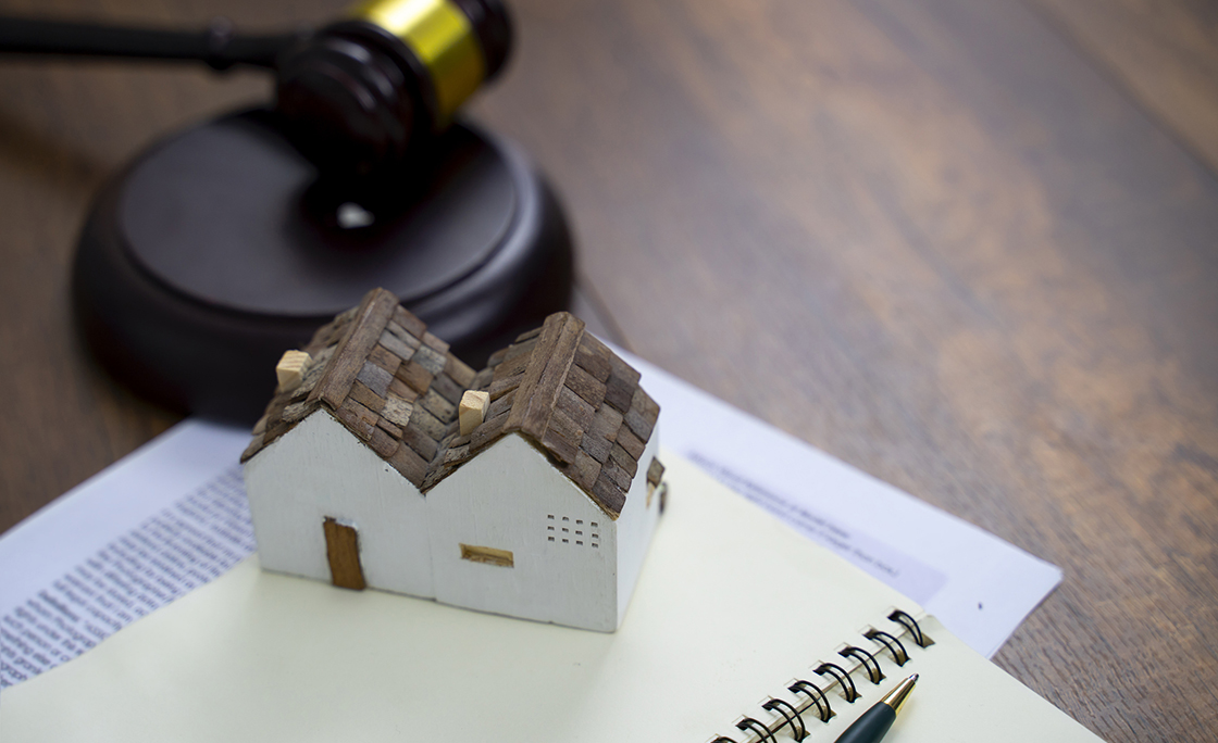 Gavel With Small House Model