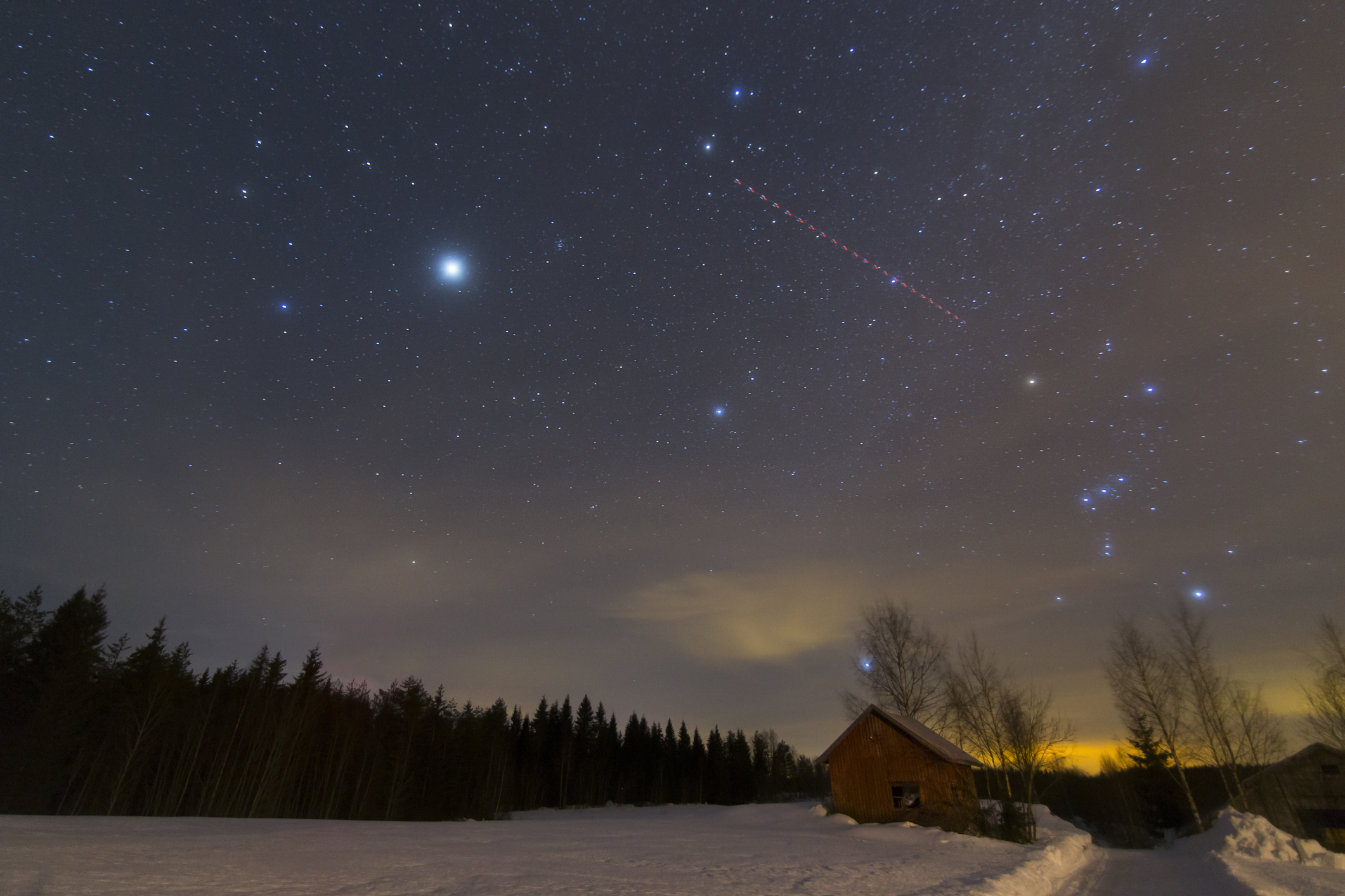Shed under the stars