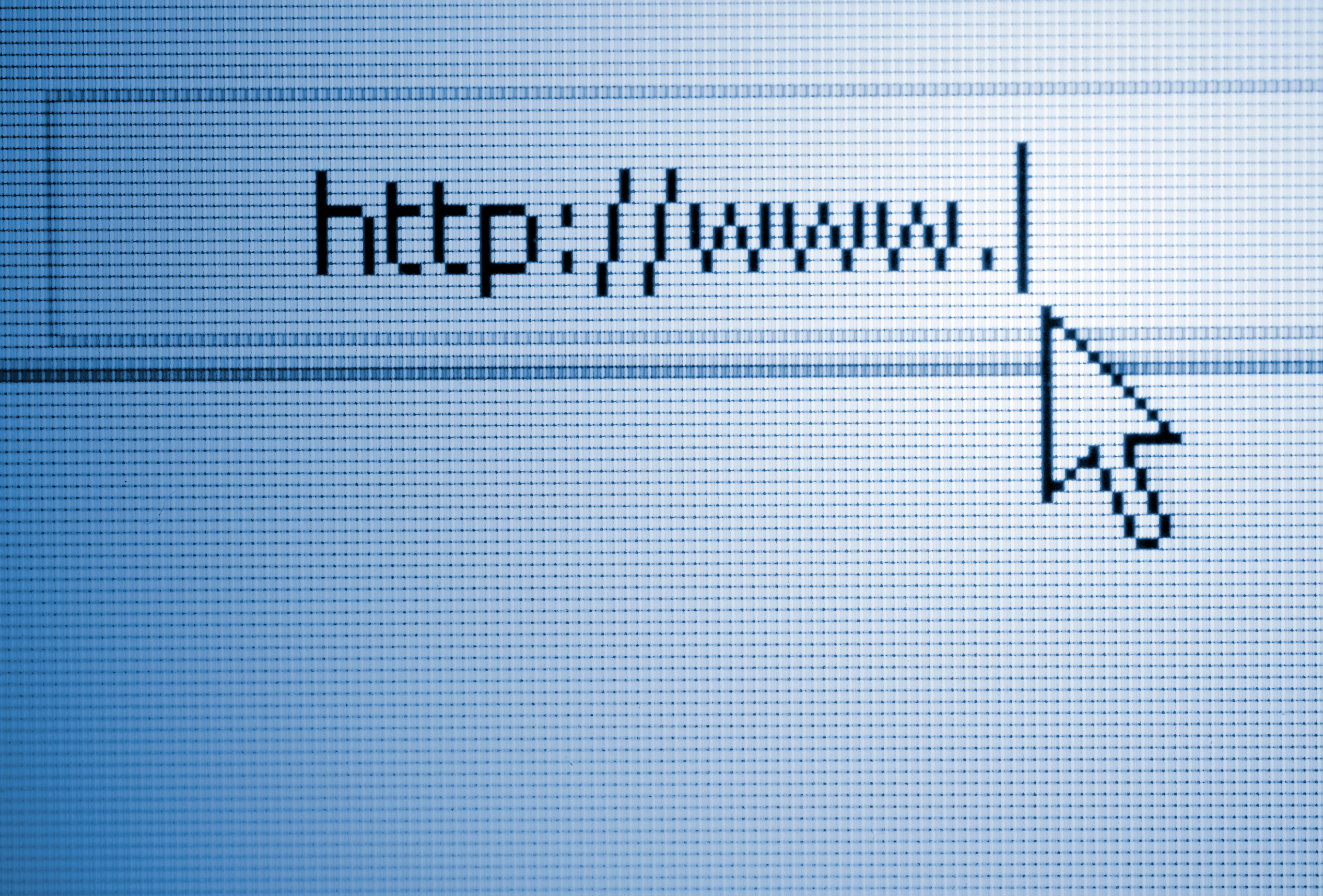 Close-Up Of Cursor On Computer Screen