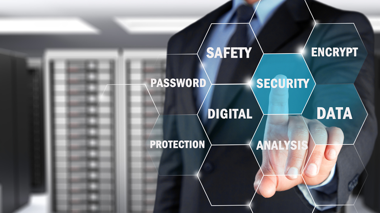 Concept of secure server on touch screen