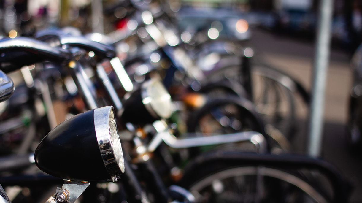 Public Bike Rack in Amsterdam