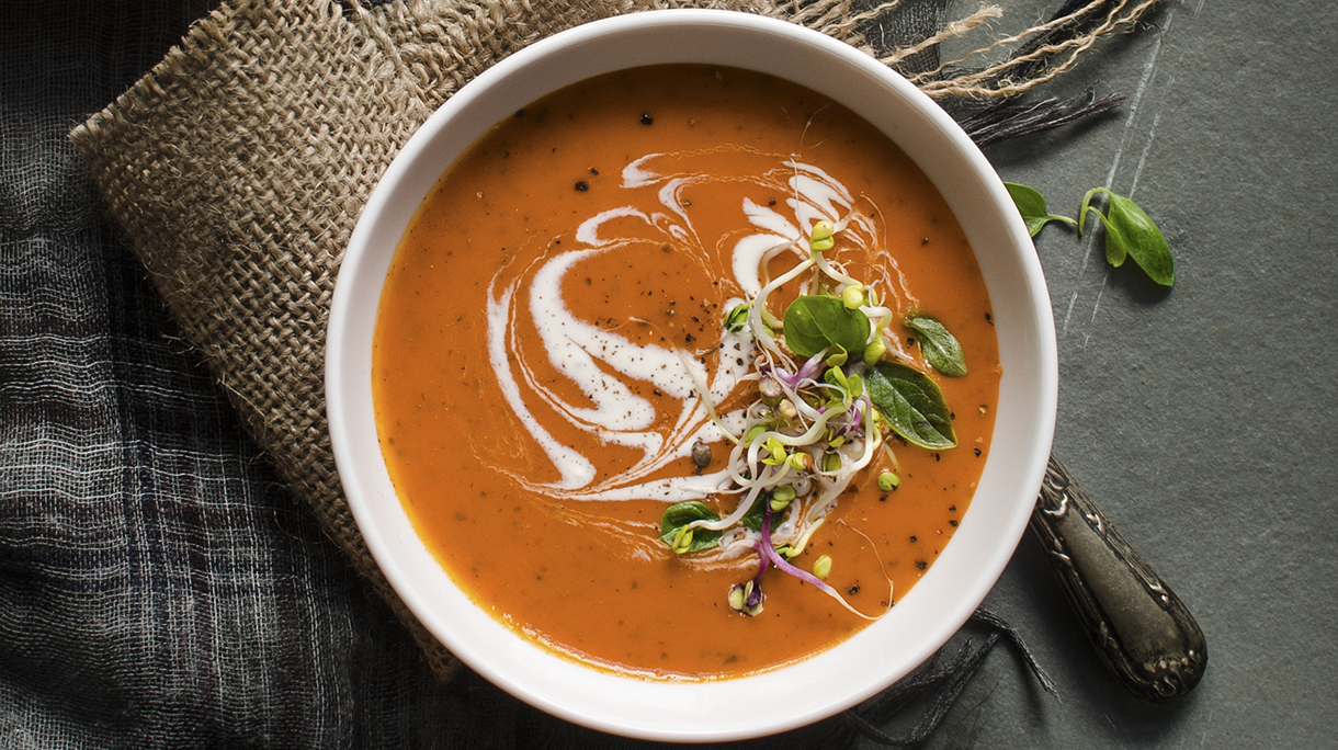 Tomato and basil soup