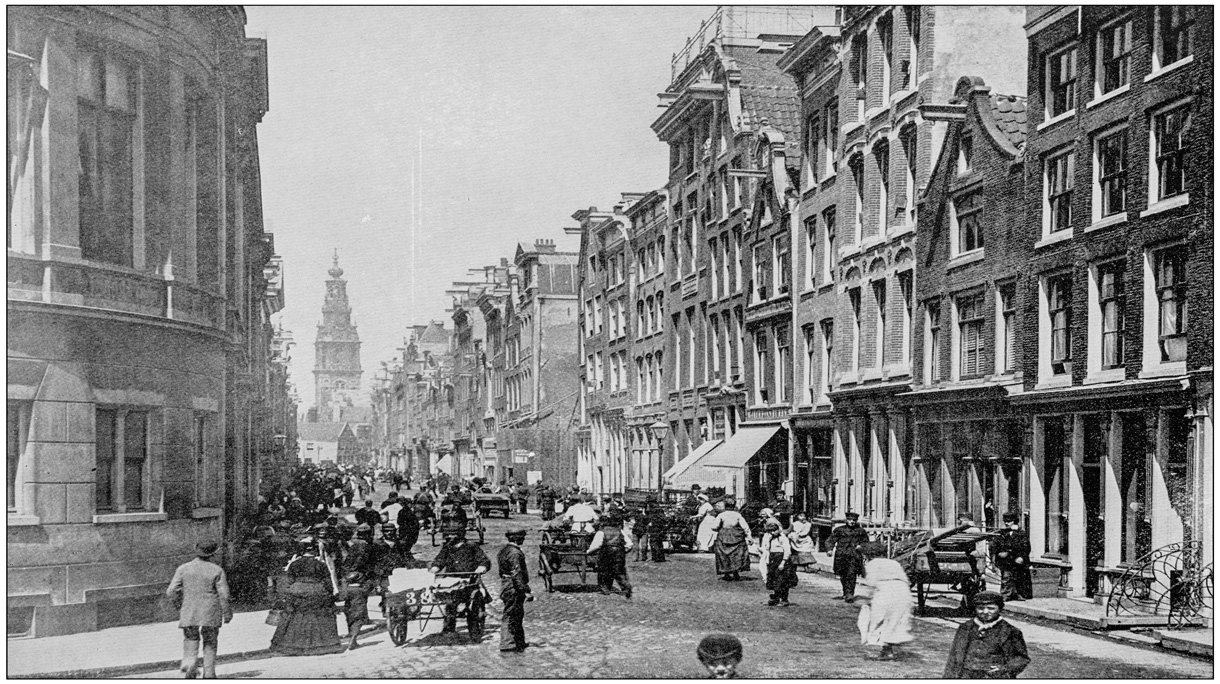 Antique photograph of World’s famous sites: Amsterdam, Holland