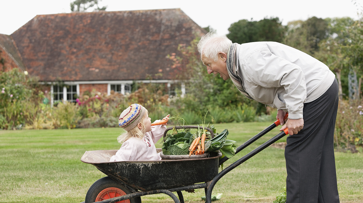 Grandfather and Granddaughter