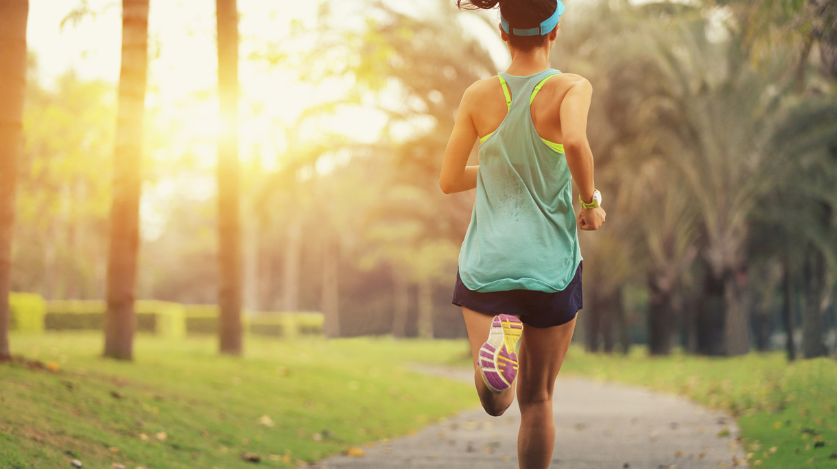 vrouw-hardlopen
