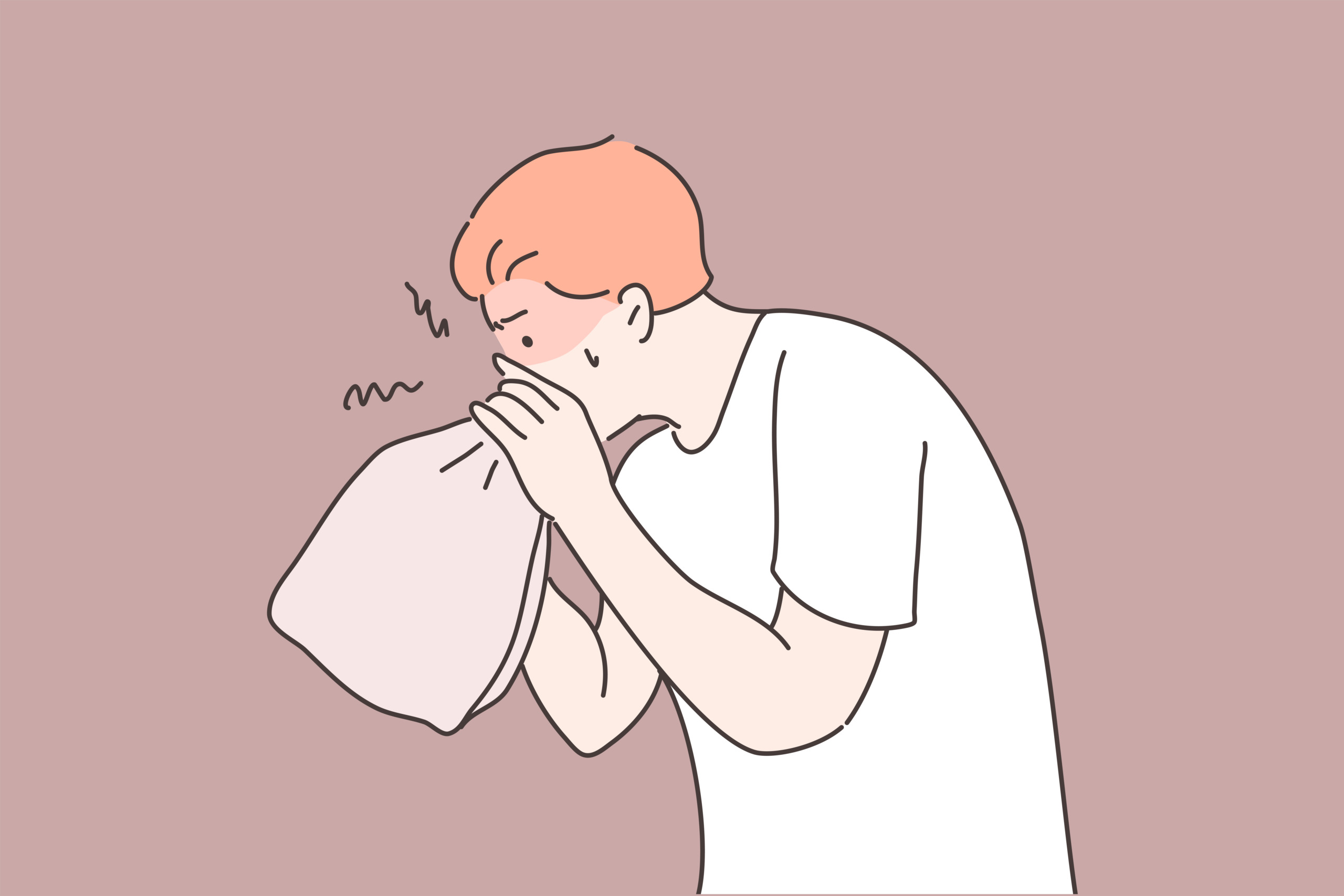 Panic attack, stress, fear concept