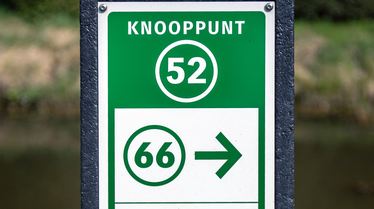 Cycle Route junction in the Netherlands