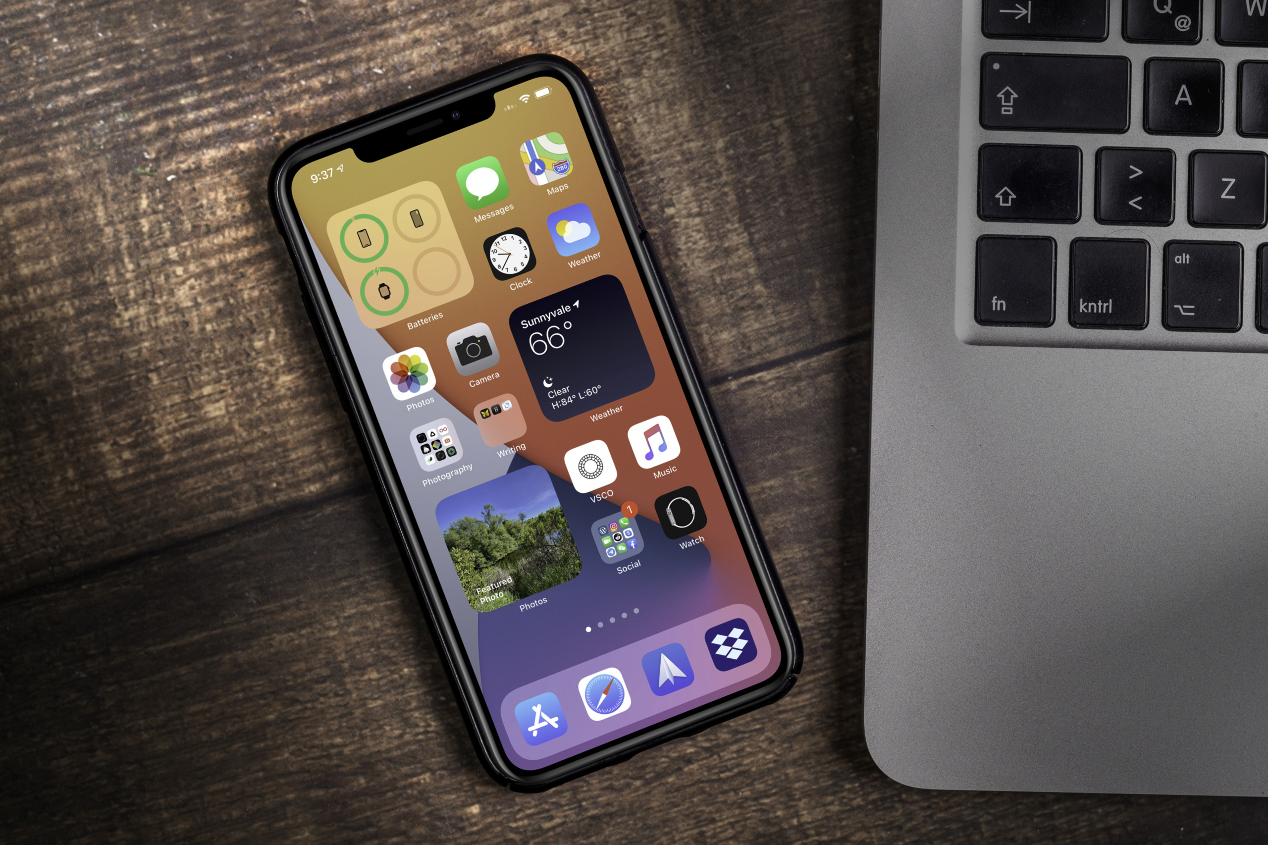 Antalya, TURKEY – September 05, 2020.  new ios 14 screen iphone, Apple’s next operating system for its smarphones to be released