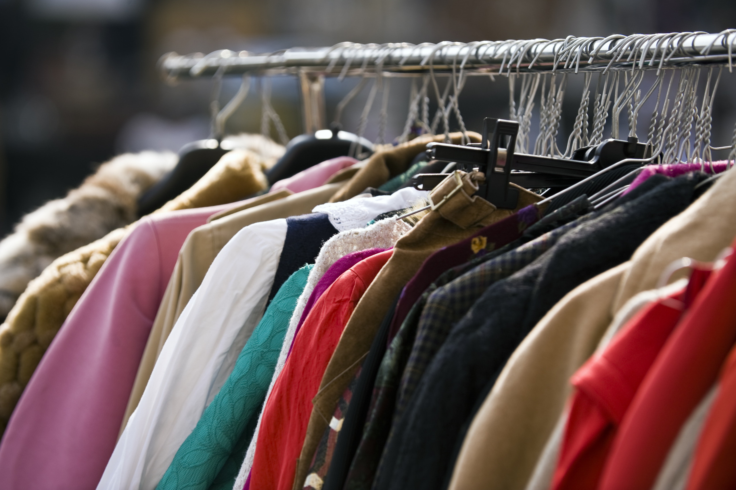 Clothing Second Hand. Color Image