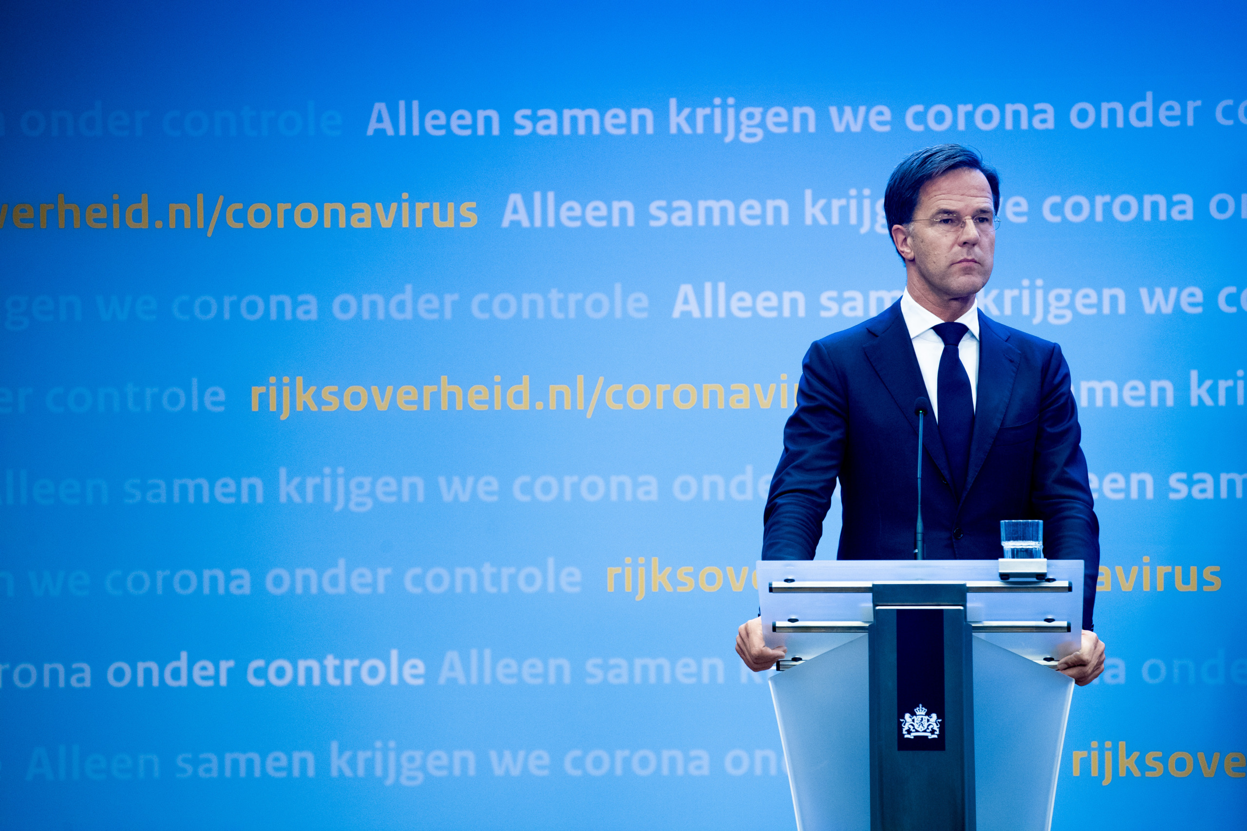 Coronavirus press conference of Dutch Prime Minister Mark Rutte