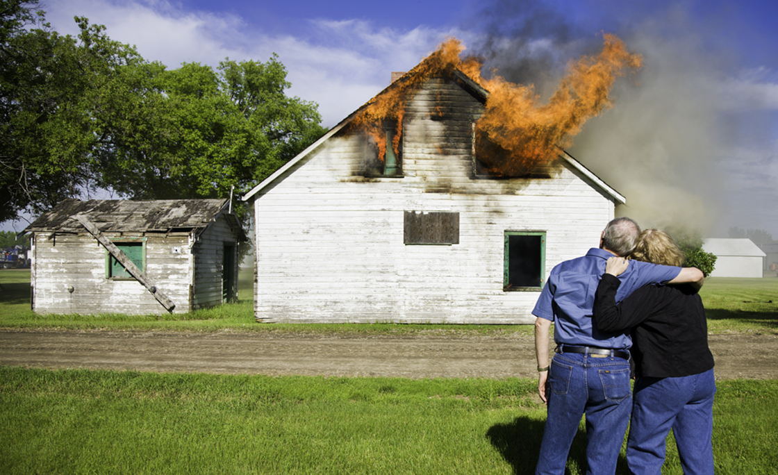 Couple’s House on Fire