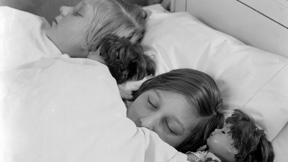 kinderen in bed