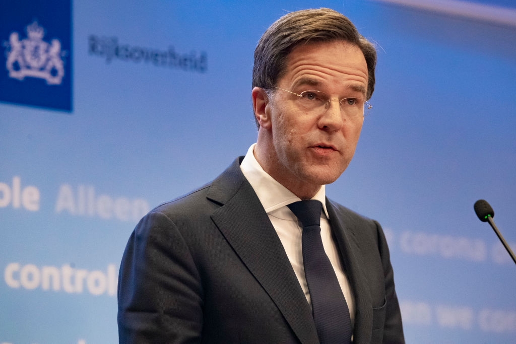Press conference Prime Minister Mark Rutte and Minister of Health Hugo de Jonge
