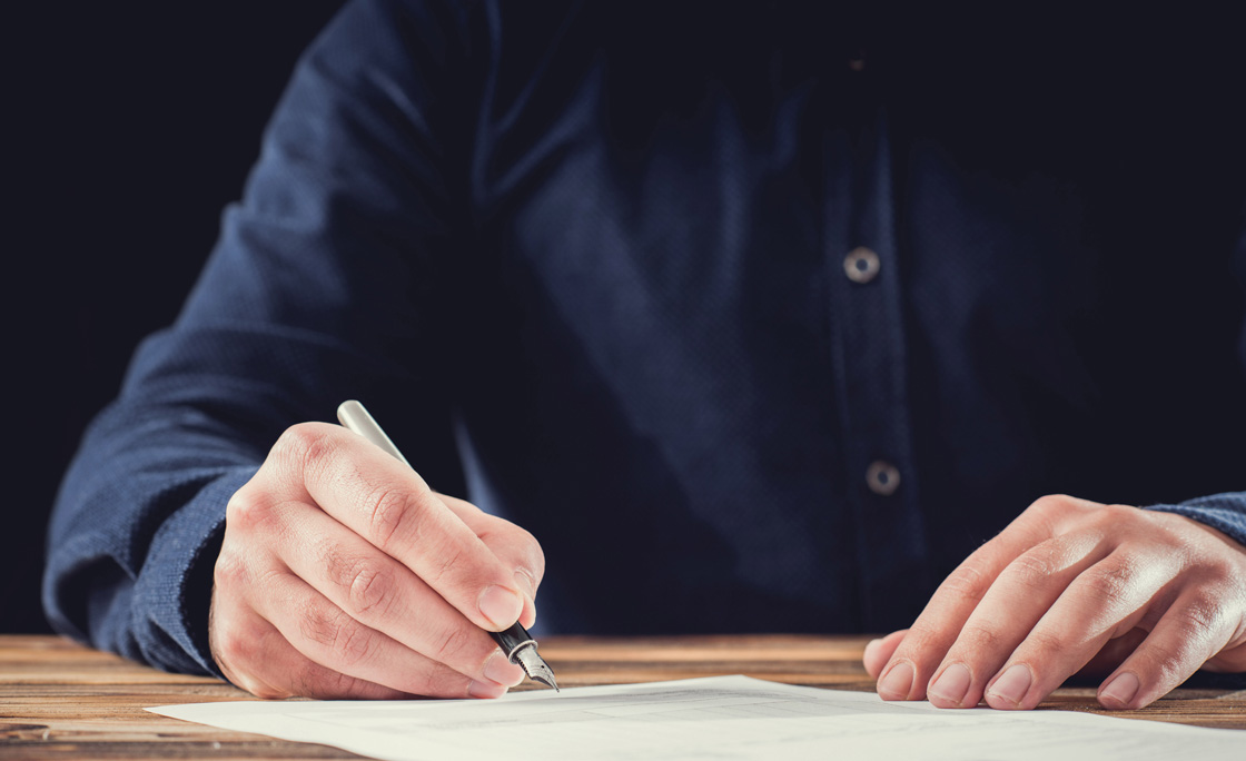Signing Official Document