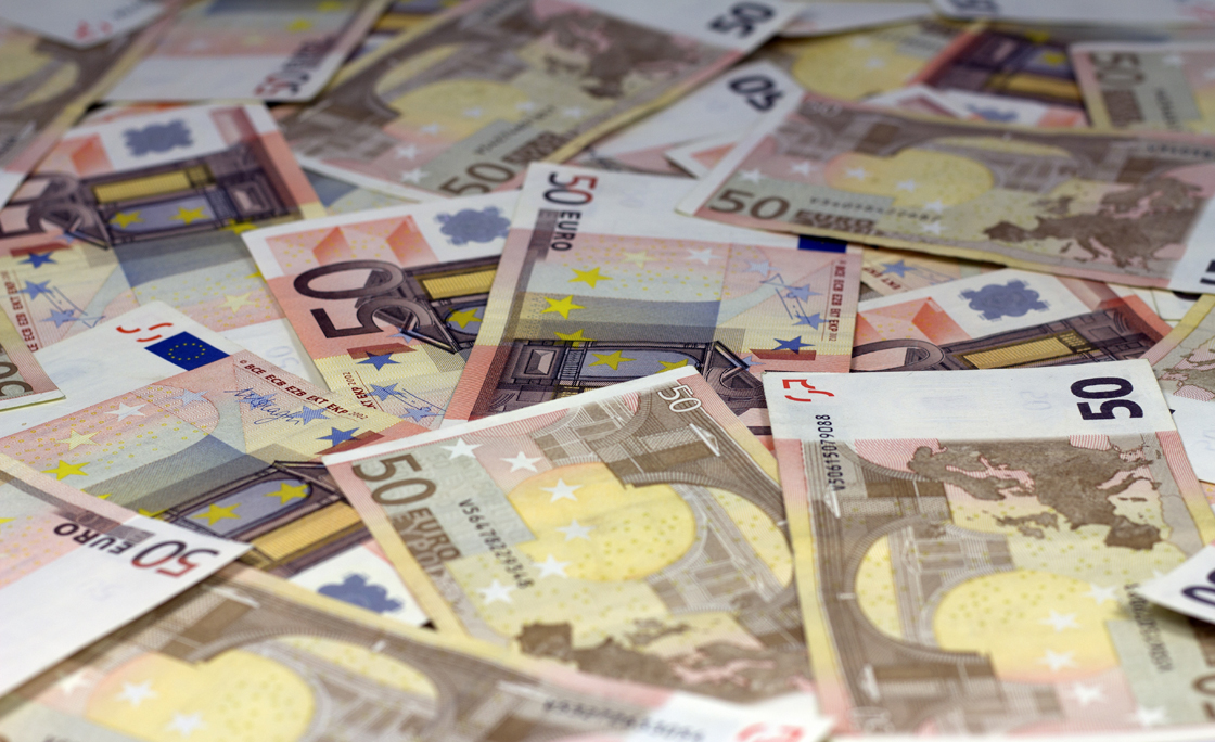 Euro paper money