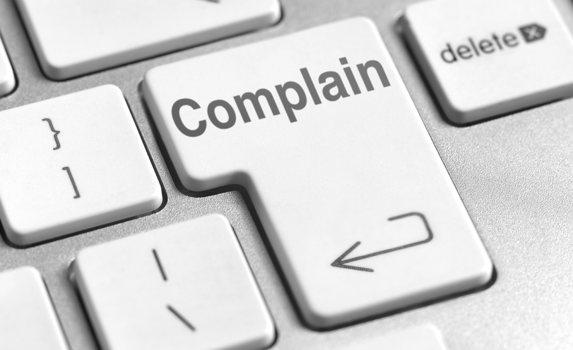 Complain computer keyboard