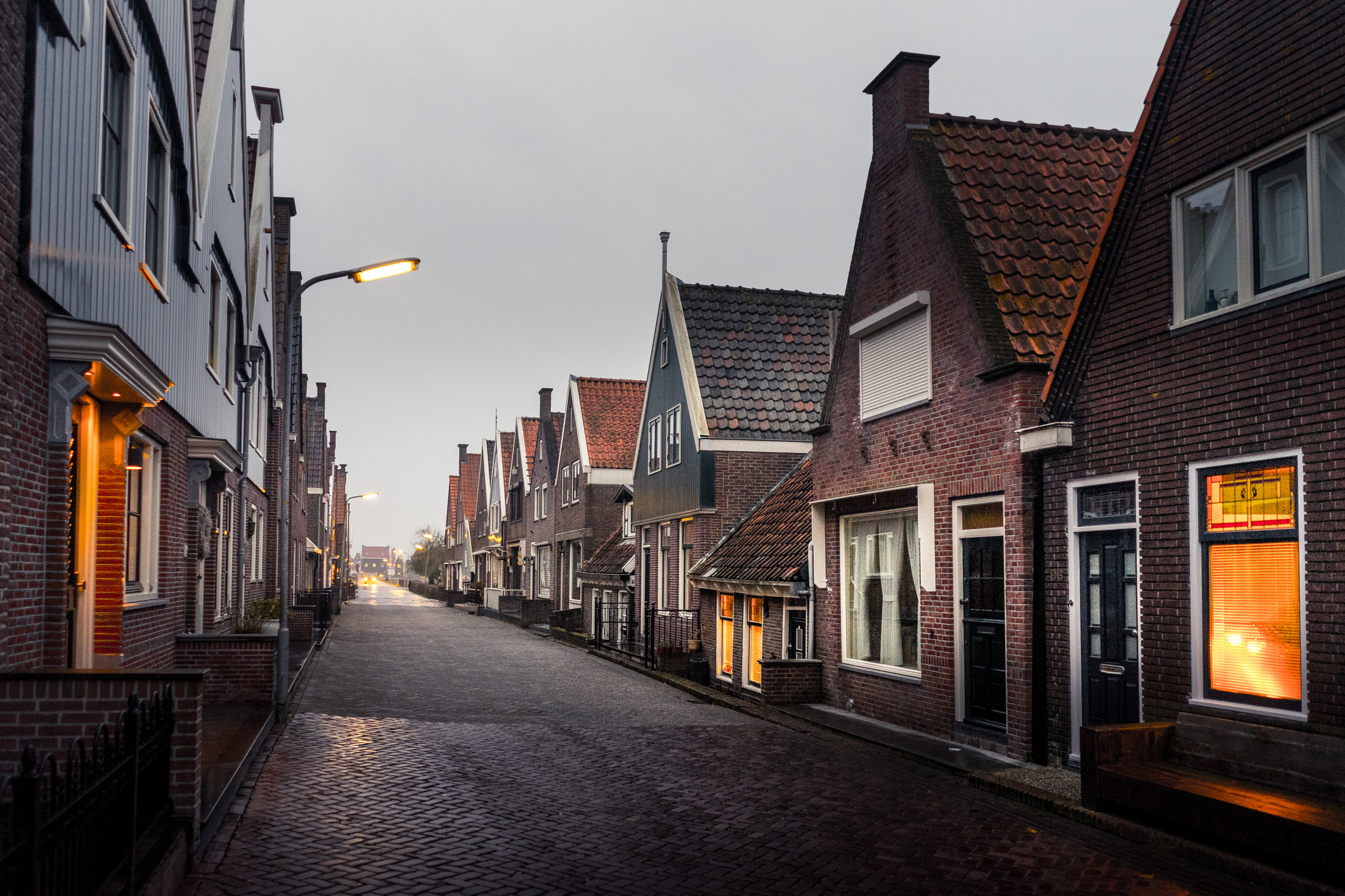 Street Amidst Buildings In City