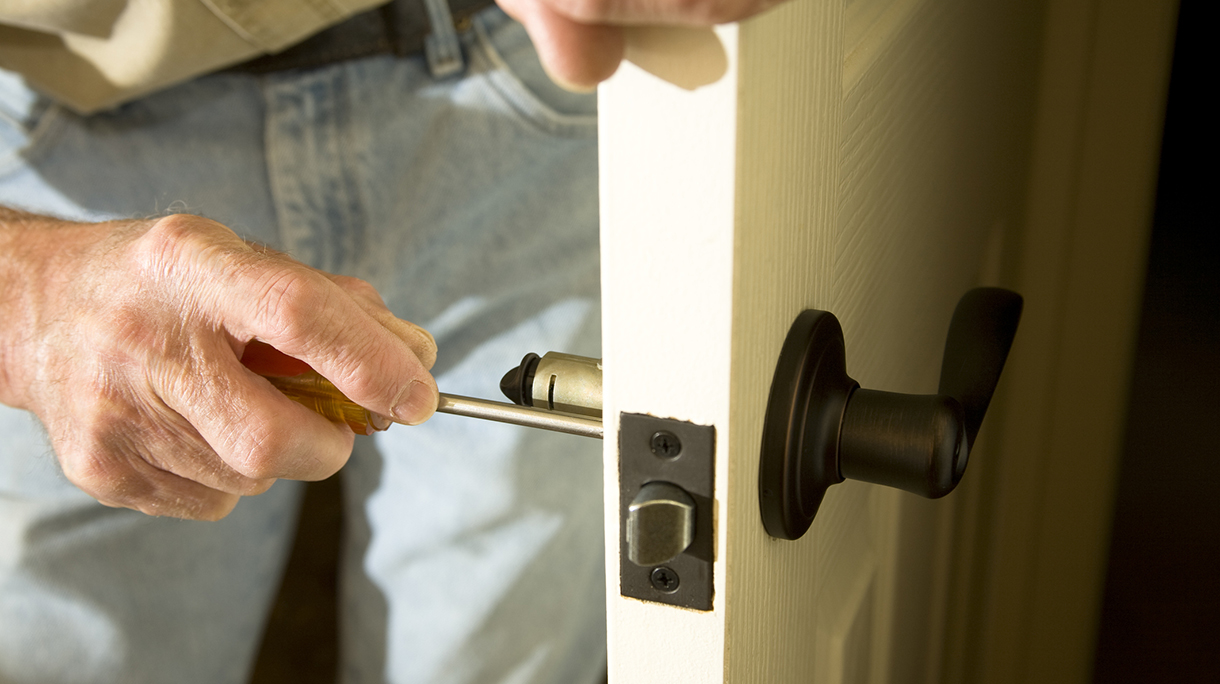 Home Improvements replacing door knob