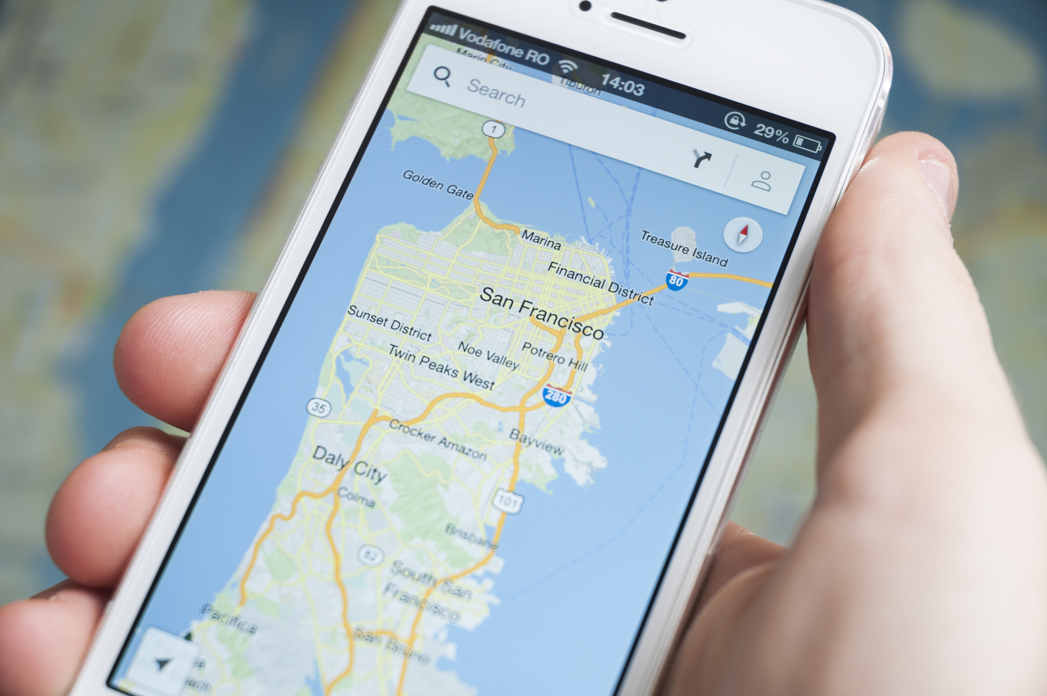 Google Maps on iPhone 5
