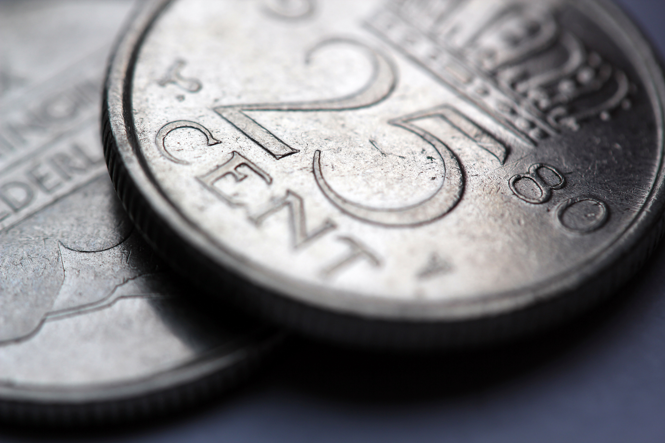 Close-Up Of Coins On Table