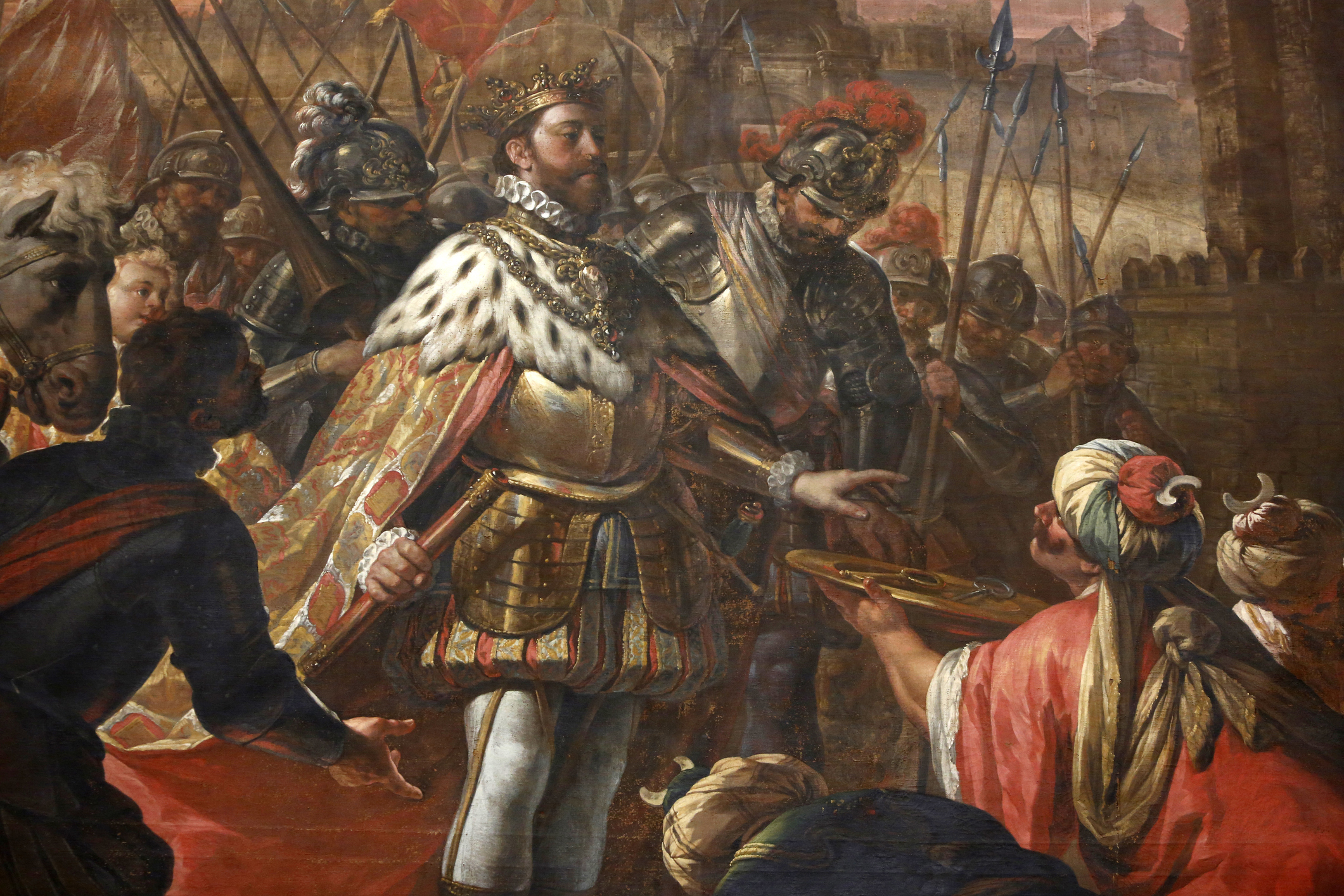 Painting in the Mosque–Cathedral of Córdoba, also called the Mezquita, is a medieval Islamic mosque? that was converted into a Catholic Christian cathedral in the Spanish city of Córdoba, Andalusia. Reconquista, Muslim surrender